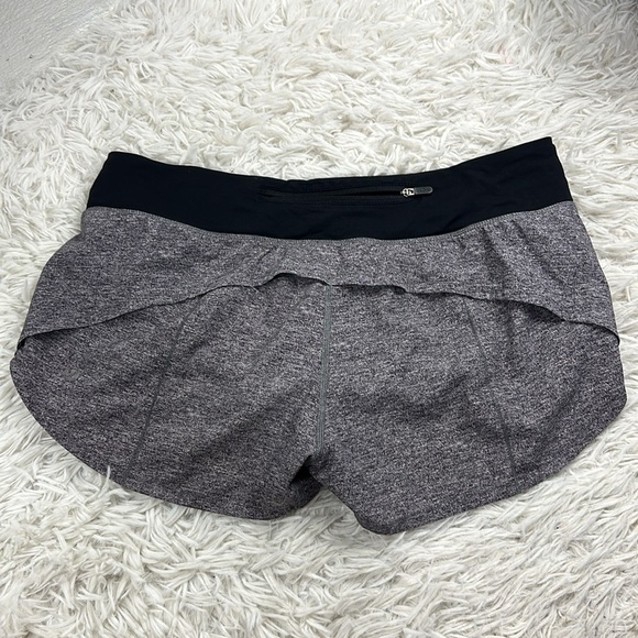 Lululemon Speed Up Short *2.5" Heather Lux Multi Black / Black - Picture 4 of 7